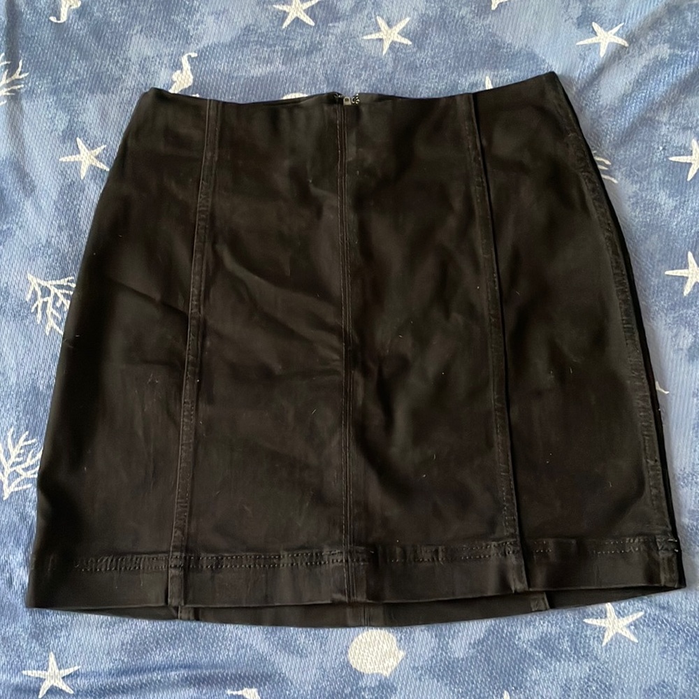 wild fable black denim mini skirt